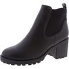 image:imageTOP Moda Womens Chelsea Ankle Boots Chunky Heel with Elastic GoreBlack