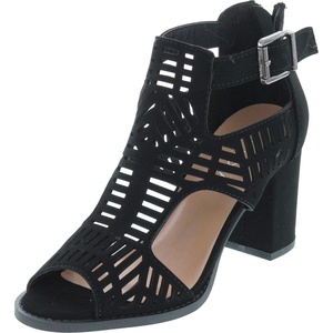image:imageTOP Moda Levin1 Ankle Strap Open Toe Chunky Heel Platform Gladiator SandalBlack 185