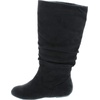image:imageTOP Moda Data1 Womens Shoes Cute amp Comfort Round Toe Flat Heel Slouchy Mid Calf BootBlack Imsu