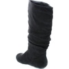 image:imageTOP Moda Data1 Womens Shoes Cute amp Comfort Round Toe Flat Heel Slouchy Mid Calf BootBlack Imsu