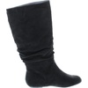 image:imageTOP Moda Data1 Womens Shoes Cute amp Comfort Round Toe Flat Heel Slouchy Mid Calf BootBlack Imsu