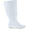 image:imageTOP Moda Data1 Womens Shoes Cute amp Comfort Round Toe Flat Heel Slouchy Mid Calf BootWhite Pu