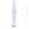 image:imageTOP Moda Data1 Womens Shoes Cute amp Comfort Round Toe Flat Heel Slouchy Mid Calf BootWhite Pu