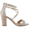 image:imageTOP Moda Rosa66 Ankle Strap Dressy High Heel Sandal Nonslip Sole For Wedding Party Prom Evening Wear or Any Occasion Sleek Style Block Heel SandalsChampagne