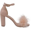 image:imageTOP Moda Women Chunky Heels Ankle Strap Sandals with Fur KONNER30 BLUSH 8