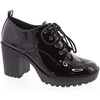 image:imageWomens Classic Lace Up Platform Chunky MidHeel Oxfords Dress Pump ShoesBlack Patent