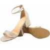 image:imageTOP Moda Darcie1 Womens Fashion Ankle Strap Chunky Low Heel Dress Sandal ShoesChampagne9