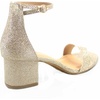 image:imageTOP Moda Darcie1 Womens Fashion Ankle Strap Chunky Low Heel Dress Sandal ShoesChampagne9