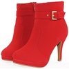 image:imageTOP Moda George40 Ankle Wrap BootsRed Nu