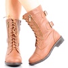 image:imageTOP Moda Pack 72 Womens Military Lace Up Buckle Combat BootsPremium Tan Pu