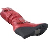 image:imageTOP Moda Pure65 Womens Fashion Round Toe Slouch Buckle Wedge Mid Calf Boot ShoesRed