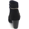 image:imageTOP Moda Tail4 Womens Zippper Trim Stacked Block Heel Ankle BootiesBlack