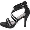 image:imageTOP Moda Womens Formal Rhinestone High Heel Sandal Ankle StrapBlackInna9