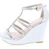 image:imageTOP Moda Womens Formal Rhinestone High Heel Sandal Ankle StrapSilver Glitter210