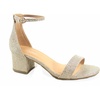 image:imageTOP Moda Darcie1 Womens Fashion Ankle Strap Chunky Low Heel Dress Sandal ShoesChampagne9
