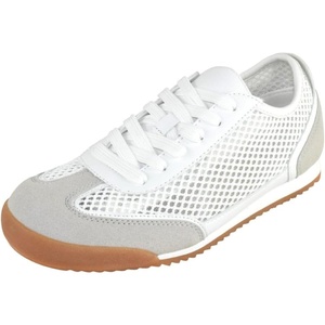 image:imageTOP Moda Women Mesh Sneakers Lightweight Breathable Casual Walking Shoes Suede Accents Gum Sole Carly1White