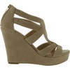 image:imageLindy 03 Strappy Open Toe Platform WedgeBeige