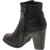 image:imageTOP Moda Demo6 Womens Buckle Chunky Stacked Heel Ankle BootiesBlack