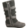 image:imageTOP Moda Womens Bank21 Sweater Slouchy Buckle Top Calf Wedge Boot BankGrey