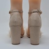 image:imageTOP Moda Womens Hannah1 Platform Chunky Heel Metallic Glitter Party Ankle Strap High Heel Sandal Taupe Su Fur 65