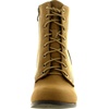 image:imageTOP Moda Womens Scan4 Cuban Heel MidHeight Lace Up Ankle BootKhaki