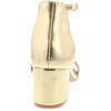 image:imageTOP Moda Darcie1 Ankle Strap Dressy High Heel Sandal Nonslip Sole For Wedding Party Prom Evening Wear or Any Occasion Sleek Style Block Heel SandalsGold