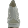 image:imageOver The Toe Cross Strap Block Heel Open Toe Dress SandalWhiteD18