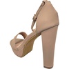 image:imageTOP Moda Platform High Heel Open Toe Dress Sandal Over the Toe StrapTan