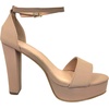 image:imageTOP Moda Platform High Heel Open Toe Dress Sandal Over the Toe StrapTan