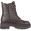 image:imageTOP Moda Women Combat Army Style Boots Lace Up Side Zipper Lug Sole Platform BootiesDark Brown