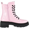 image:imageTOP Moda Women Combat Army Style Boots Lace Up Side Zipper Lug Sole Platform BootiesPink Patent