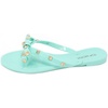 image:imageTOP Moda Womens Studded Jelly Flip Flops Sandals with BowMint green