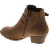 image:imageTOP Moda Cl14 Womens Buckle Straps Stacked Low Heel Ankle BootiesKhaki9