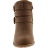 image:imageTOP Moda Cl14 Womens Buckle Straps Stacked Low Heel Ankle BootiesKhaki9