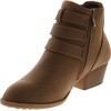 image:imageTOP Moda Cl14 Womens Buckle Straps Stacked Low Heel Ankle BootiesKhaki9