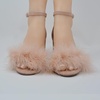 image:imageTOP Moda Women Chunky Heels Ankle Strap Sandals with Fur KONNER30 BLUSH 11