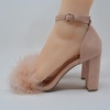 image:imageTOP Moda Women Chunky Heels Ankle Strap Sandals with Fur KONNER30 BLUSH 11