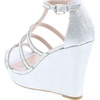 image:imageTOP Moda Womens Formal Rhinestone High Heel Sandal Ankle StrapSilver Glitter28