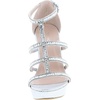 image:imageTOP Moda Womens Formal Rhinestone High Heel Sandal Ankle StrapSilver Glitter285
