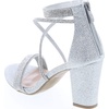 image:imageTOP Moda DressyFormal Sandals High Heel Ankle Strap Open Toe SandalsSilver55