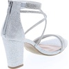 image:imageTOP Moda DressyFormal Sandals High Heel Ankle Strap Open Toe SandalsSilver55