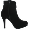 image:imageTOP Moda George15 Womens Strap Buckle Stiletto Heel Ankle BootiesBlack
