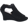 image:imageTOP Moda Nelly1 Womens Gladiator Open Toe WedgeBlack