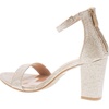 image:imageTOP Moda Womens Formal Rhinestone High Heel Sandal Ankle StrapChampagne Glitter65