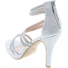image:imageTOP Moda Womens Formal Rhinestone High Heel Sandal Ankle StrapSilverInna65