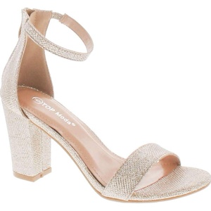 image:imageTOP Moda Womens Formal Rhinestone High Heel Sandal Ankle StrapChampagne Glitter65