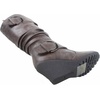 image:imageTOP Moda Pure65 Womens Fashion Round Toe Slouch Buckle Wedge Mid Calf Boot Shoes  Wedge bootsBrown