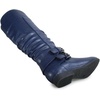 image:imageTOP Moda Womens Coco20 Knee High Round Toe Buckle Slouched Riding Flat BootsNavy Blue