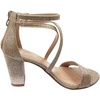 image:imageTOP Moda Over the Toe Cross Strap Block Heel Open Toe Dress SandalChampagne