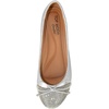 image:imageTOP Moda Dress Shoes Women Rhinestone Ballet Flats Round Toe Sparkly Lightweight Bow BONNIE31Silver